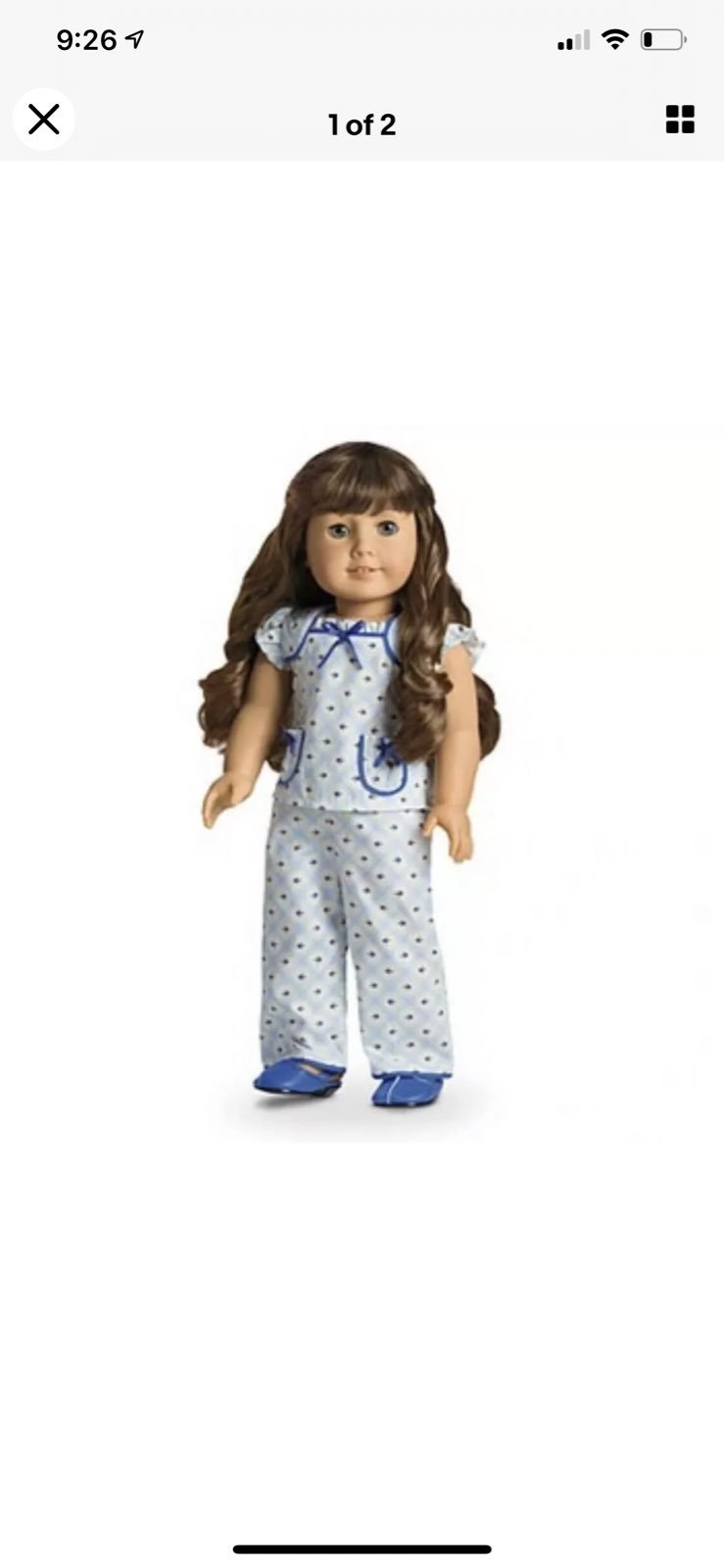 American Girl Doll Molly Pajamas