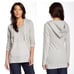 JAMES PERSE Hoodie Pullover Striped 100% Cotton Gray Sweatshirt size M Casual