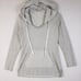 JAMES PERSE Hoodie Pullover Striped 100% Cotton Gray Sweatshirt size M Casual