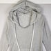 JAMES PERSE Hoodie Pullover Striped 100% Cotton Gray Sweatshirt size M Casual