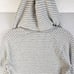 JAMES PERSE Hoodie Pullover Striped 100% Cotton Gray Sweatshirt size M Casual