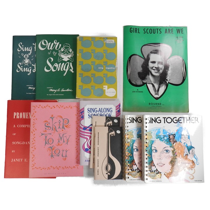 VTG 1960s Girl Scout Children's Songbooks Sing Together Skip To My Lou Ephemera