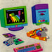 Sealed Vintage Sandylion Kromekote Neon Desktop Computer Keyboard Mouse Stickers