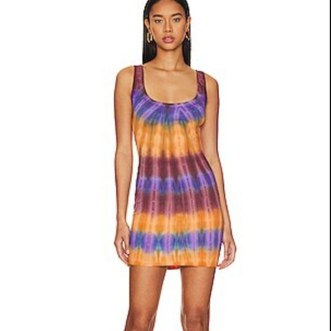 Multicolor Tie-Dye Sleeveless Cotton Citizen Verona Mini Dress SZ S