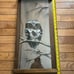 Vintage 1980’s Reverse Painted Acrylic Woodland Winter Owl Wooden Bird Picture