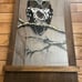Vintage 1980’s Reverse Painted Acrylic Woodland Winter Owl Wooden Bird Picture
