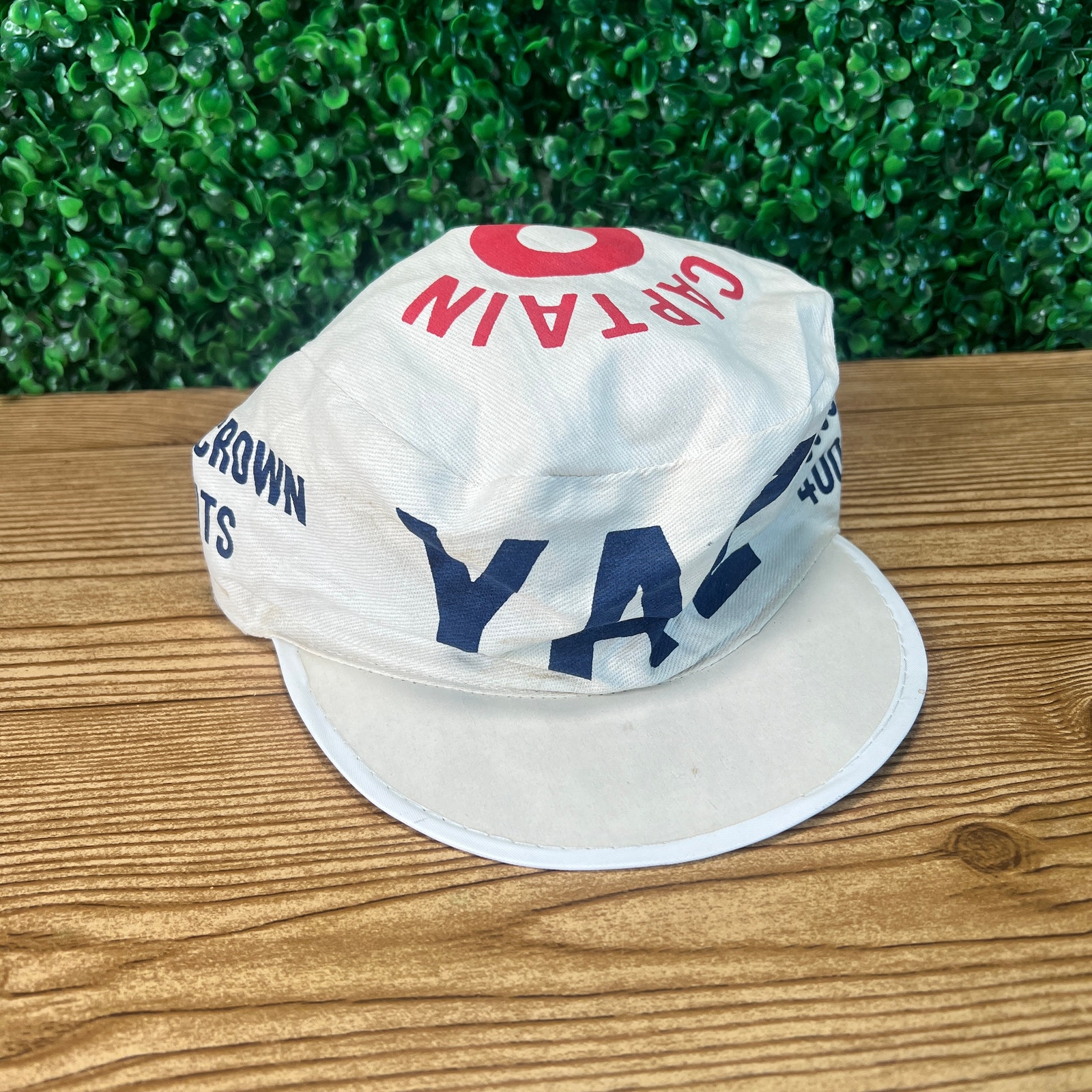 Rare 1983 Yaz Captain Carl Yastrzemski #8 Canvas Hat Final MLB Game Day Boston