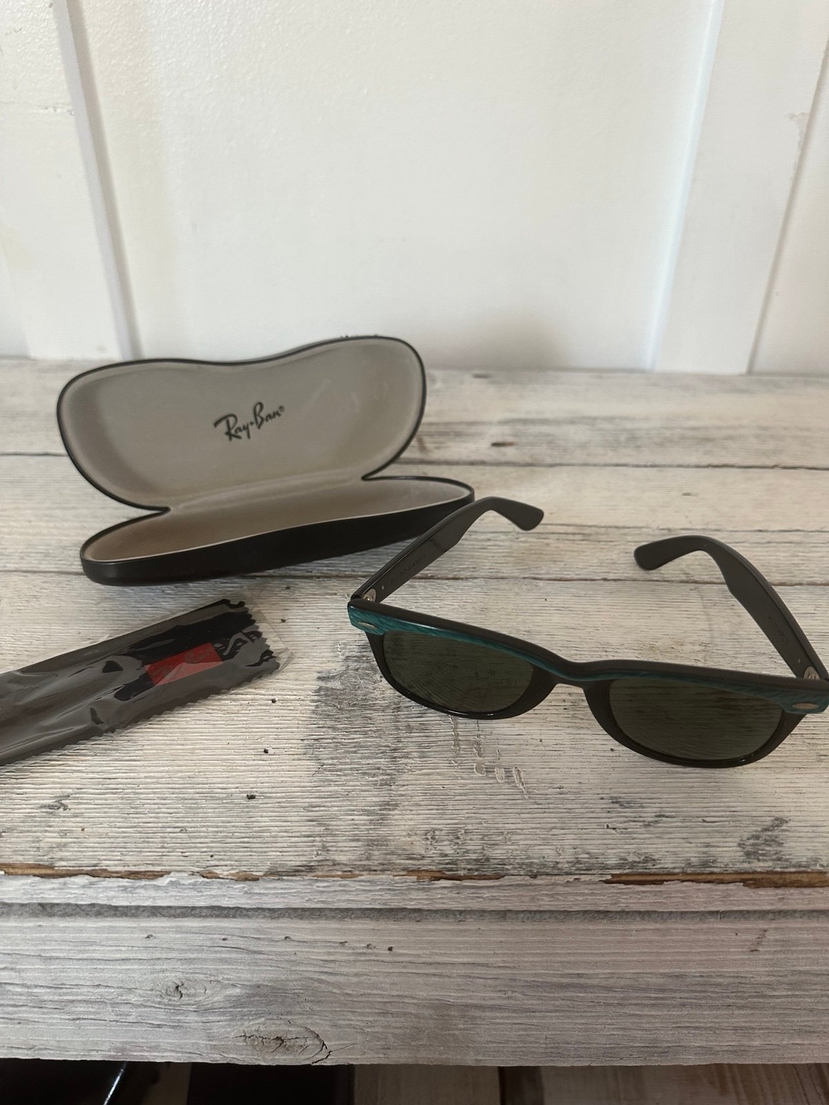 Vintage Rayban sunglasses circa 1960 turquoise temples original case