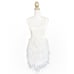 BHLDN Anthem Feather Skirt Bridal Cocktail Dress - White - S