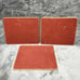 Vintage Hyde Park felt backed trivets/placemats, Set of 3, 9.5 x 7.5