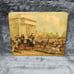 Vintage Hyde Park felt backed trivets/placemats, Set of 3, 9.5 x 7.5