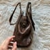 Patricia Nash Brown Distressed Leather Ergo Studded Satchel Shoulder Bag