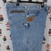 Riggs Workwear by Wrangler dura shield med wash denim carpenter work jeans 42/30