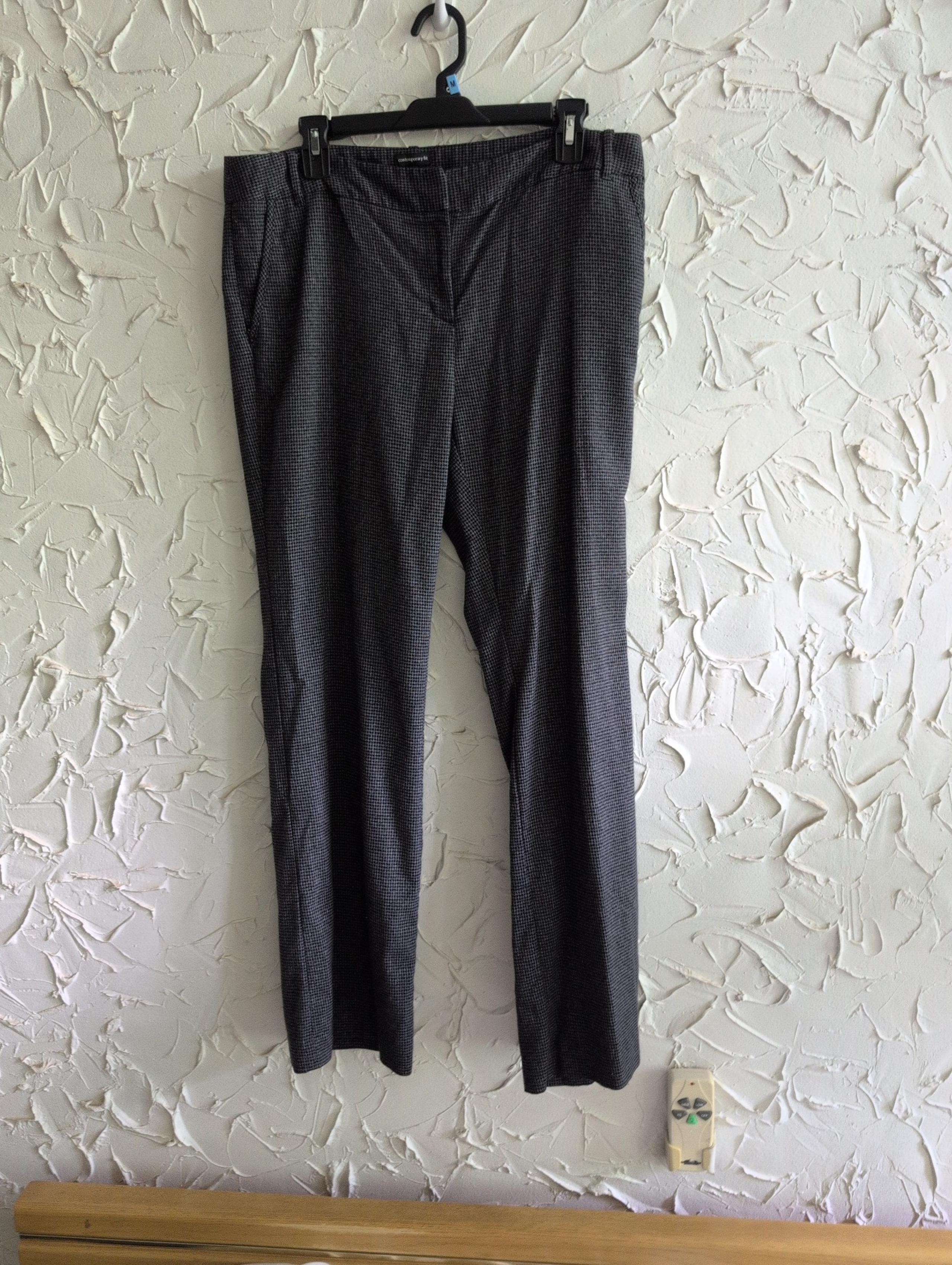 Women's Dressy Tweed Black/gray Dress Pants size 12