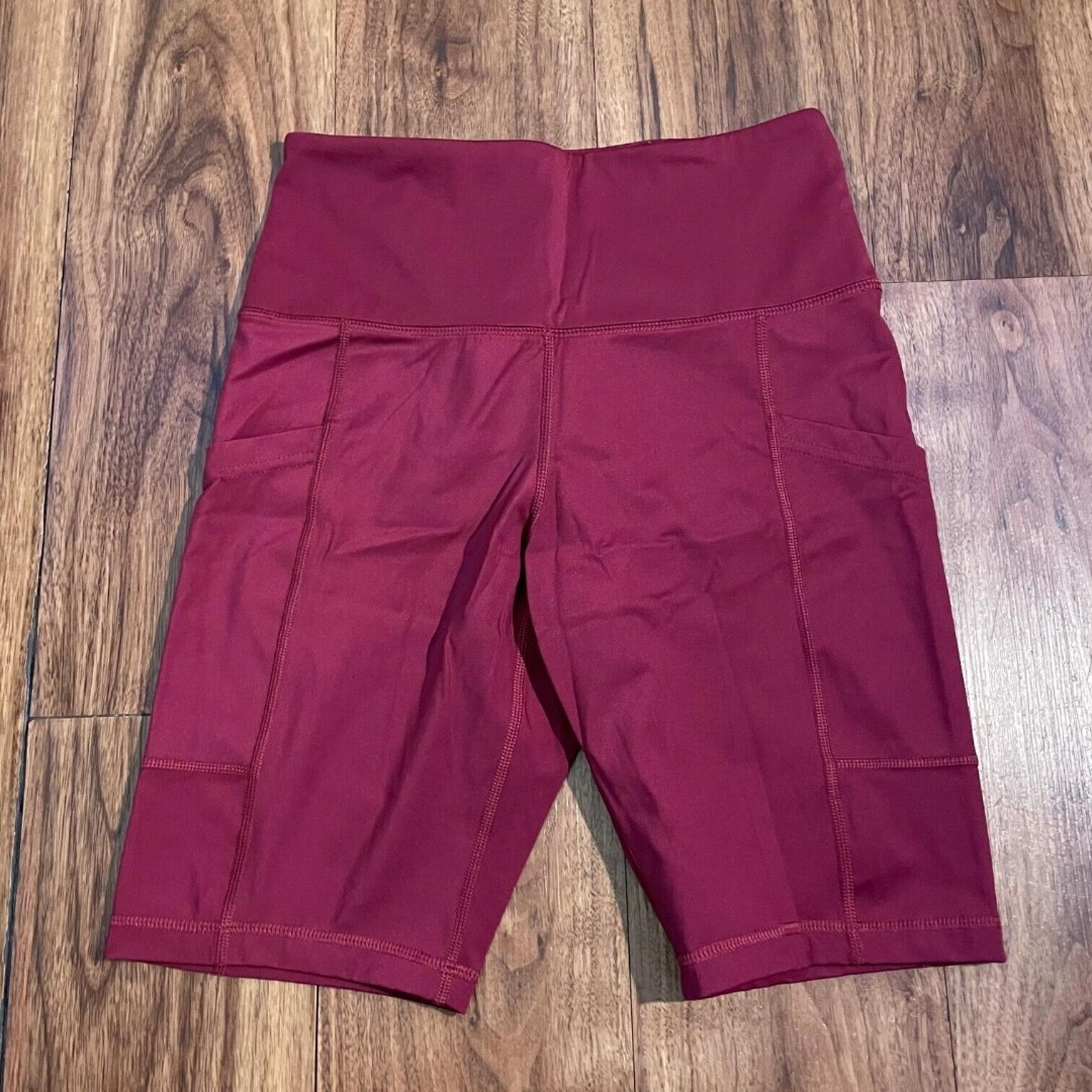 Banana Republic Shorts Red Bike Short Stretch Mid Rise Active Women's Small