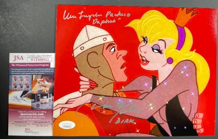 Dan Molina & Vera Pacheco Signed Dragon's Lair 8x10 Photo B Autographed JSA COA