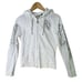 HARLEY DAVIDSON GENUINE MOTOR CLOTHES WOMENS SM WHITE FULL-ZIP HOODED SWEATSHIRT