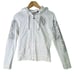 HARLEY DAVIDSON GENUINE MOTOR CLOTHES WOMENS SM WHITE FULL-ZIP HOODED SWEATSHIRT