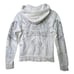HARLEY DAVIDSON GENUINE MOTOR CLOTHES WOMENS SM WHITE FULL-ZIP HOODED SWEATSHIRT