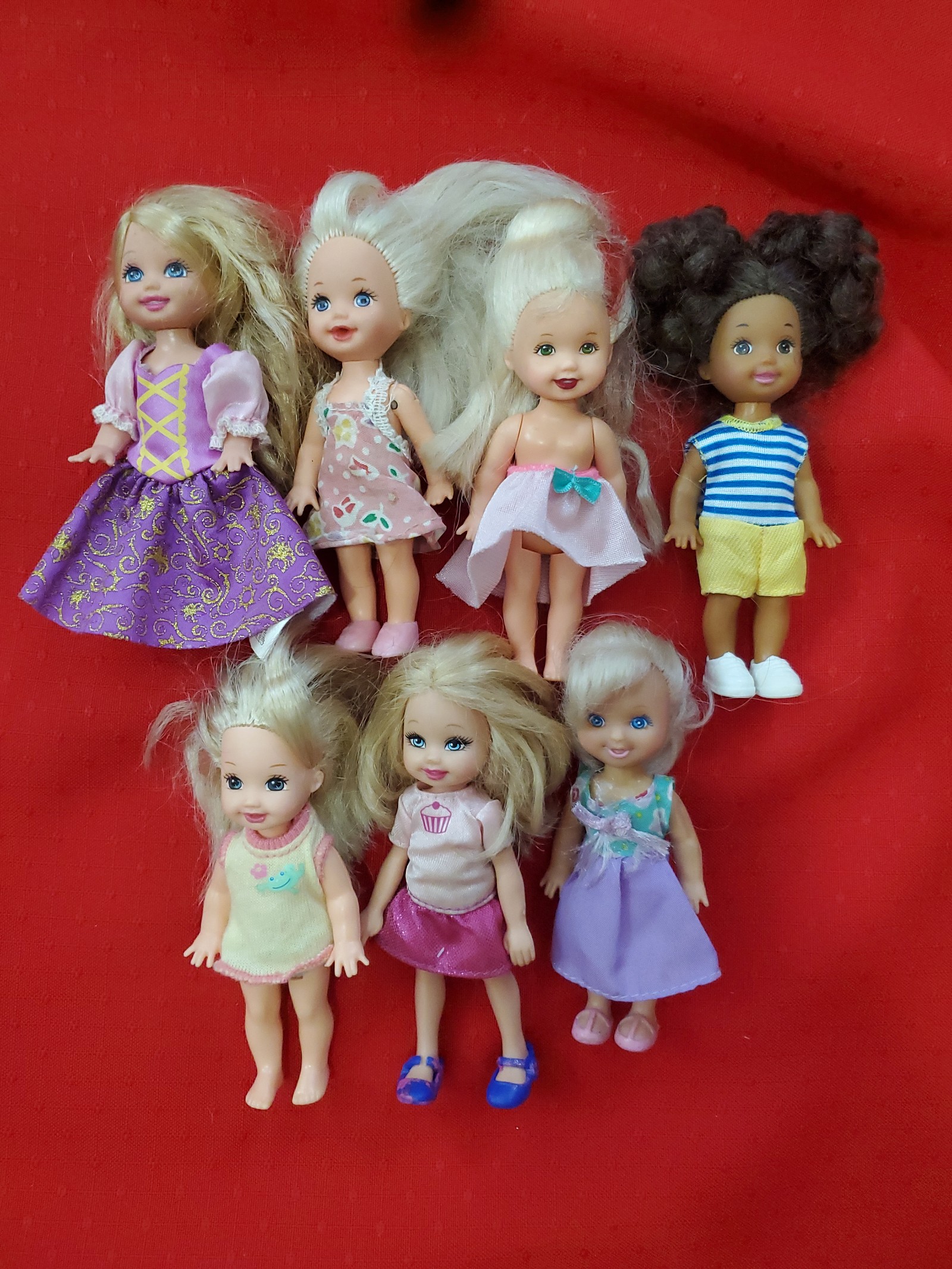 Vintage Modern Mattel Barbie Kelly Chelsea Doll Lot