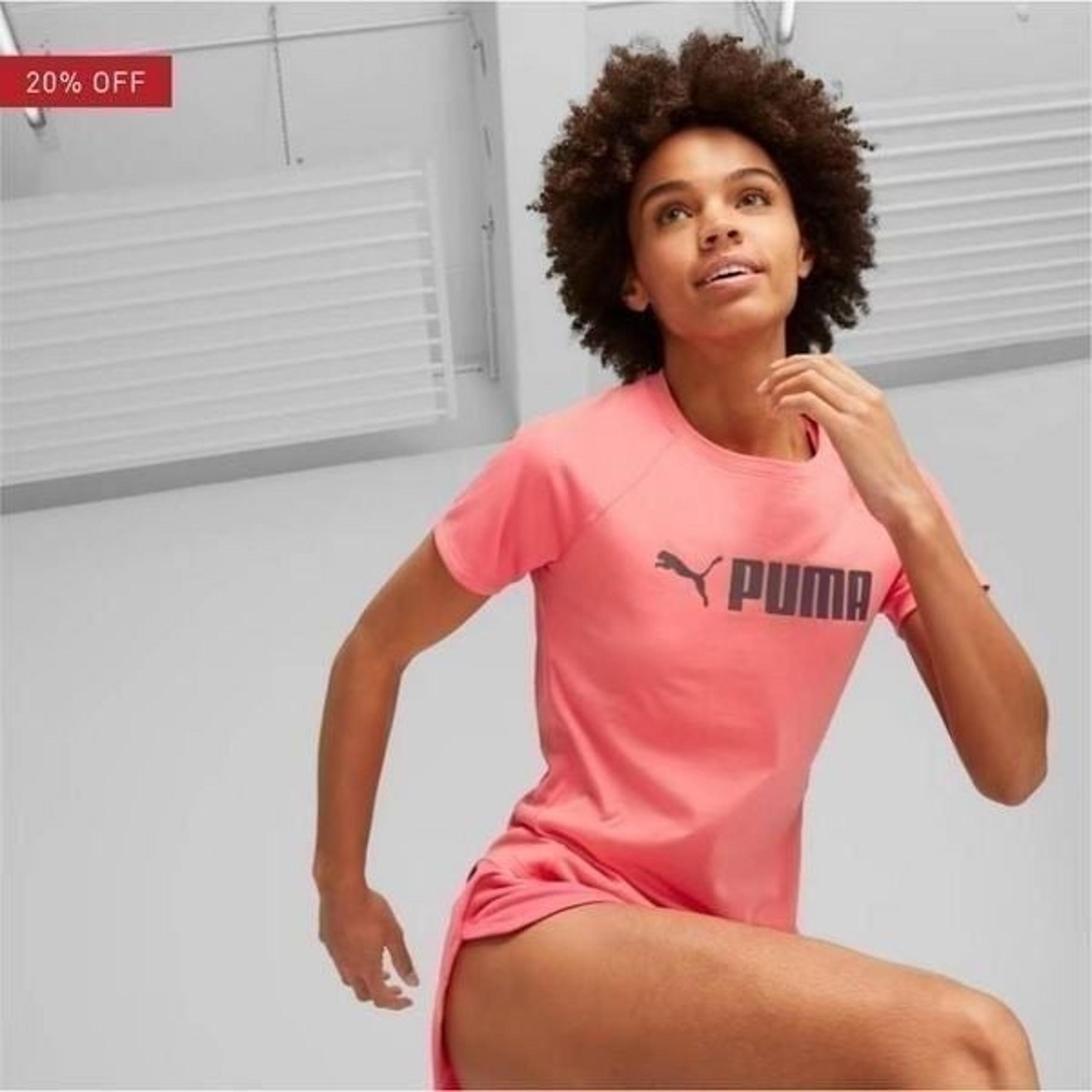 PUMA Fit Women's Logo Training Tee Sz S