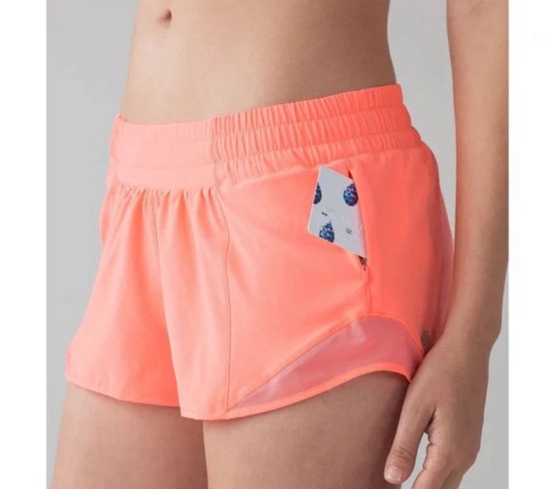Lululemon Hotty Hot Short II (2.5 ) Pop Orange