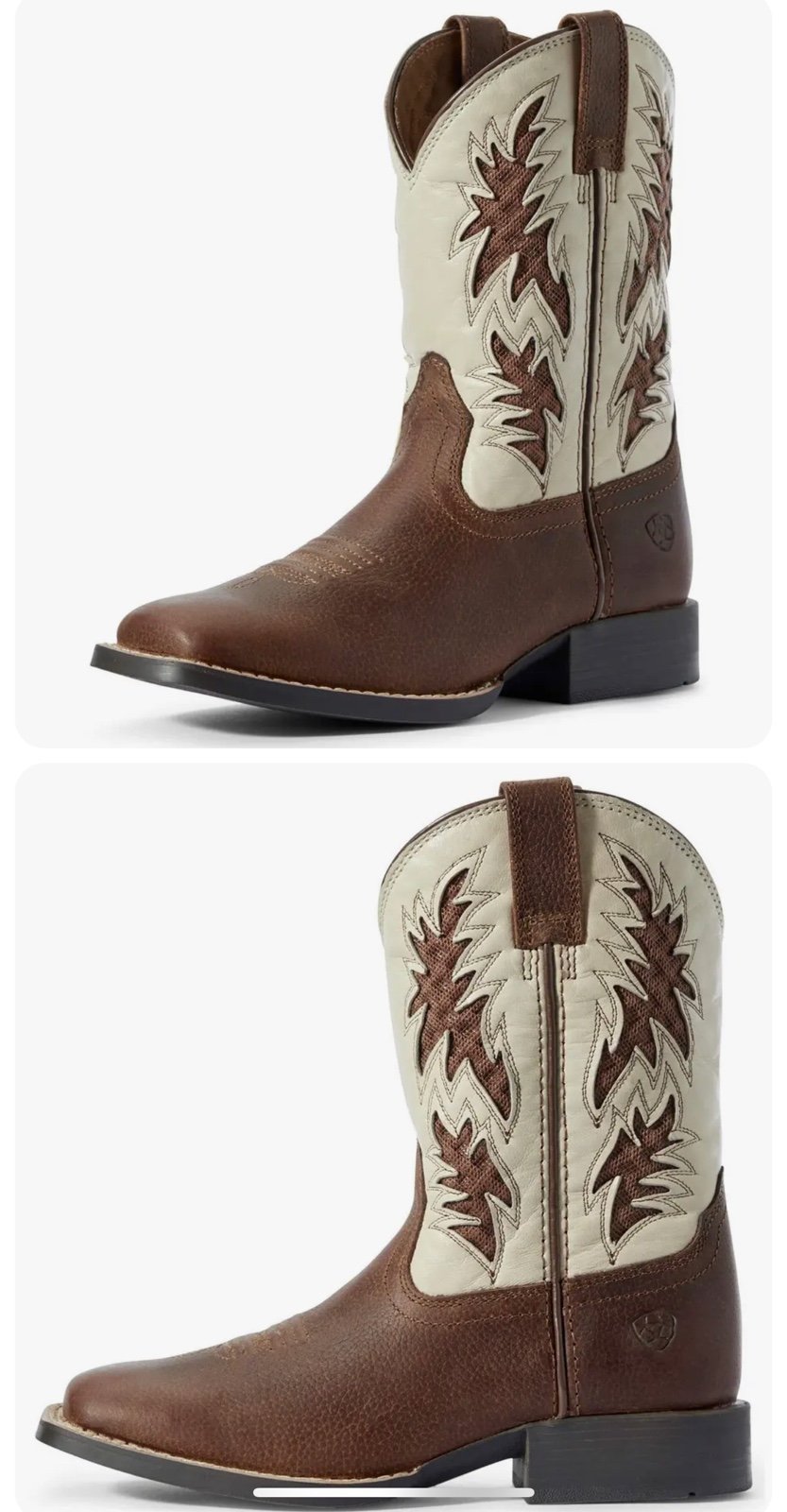Kids Ariat Cowboy Venttek Cognac Candy Boots size 5