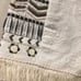 French C embroidered beaded boho shorts