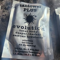 Tantowel Plus evolution tanning products.