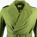 Vintage 50s US Army 107 Coat Overcoat S Short Green Liner Military Korea Belted