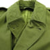 Vintage 50s US Army 107 Coat Overcoat S Short Green Liner Military Korea Belted