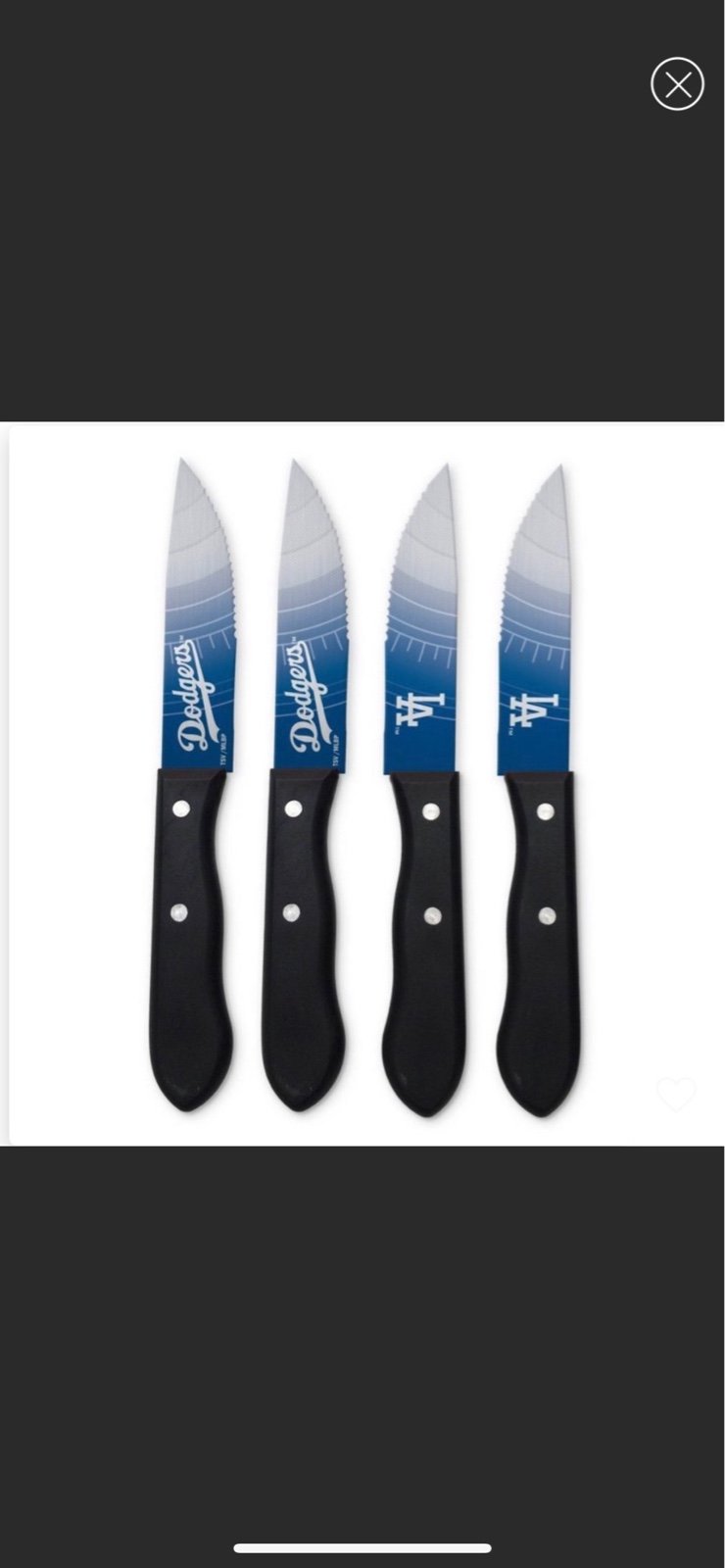 Los Angeles Dodgers Steak Knife Set