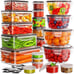 40 PCS Food Storage Containers with Lids Airtight (20 Lids &20 Containers)
