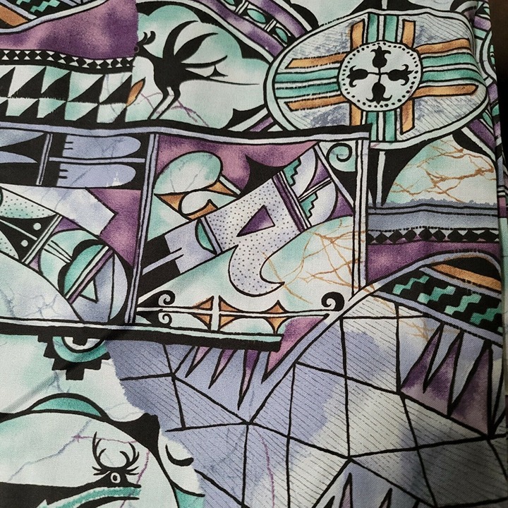 Alexander Henry Collection 1995 Southwest Fabric 100% Cotton Appx 56 Inches Wide