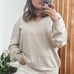 Vintage Lord & Taylor 100% new Wool V- neck Unisex Sweater. L