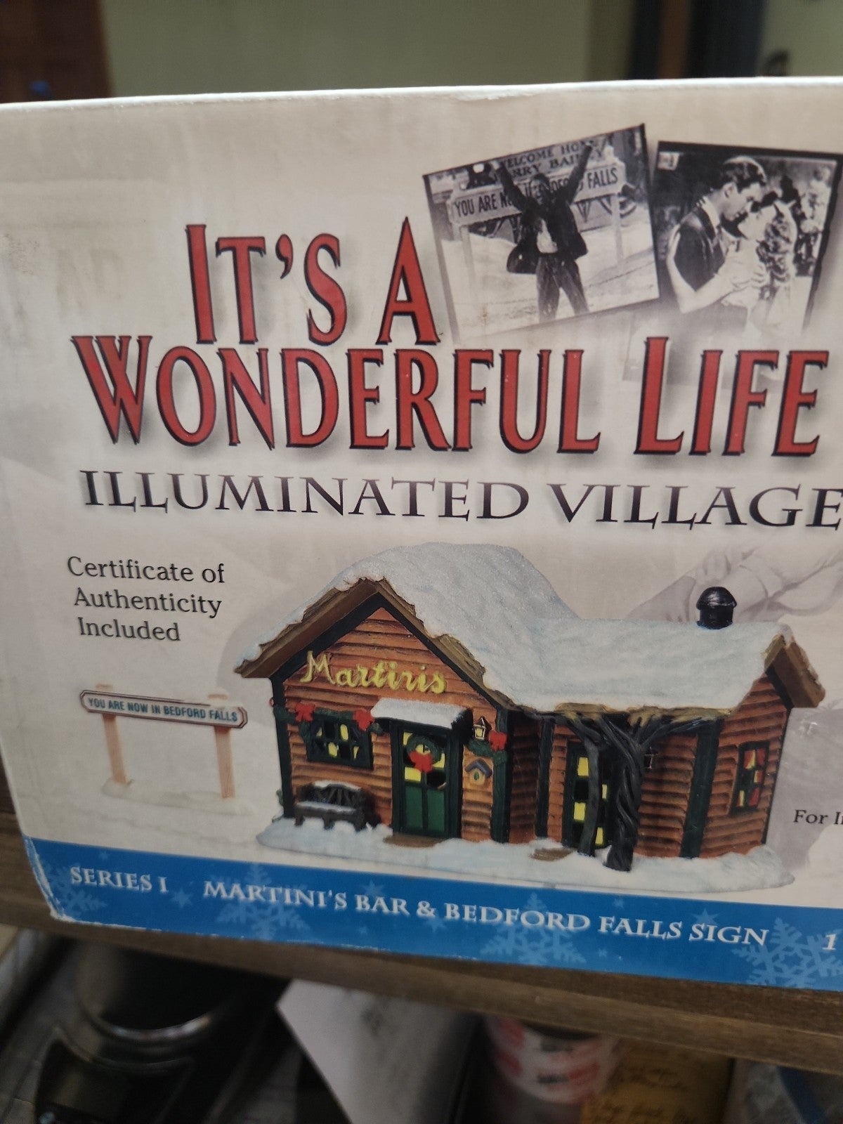 BNIB ENESCO Original Its a Wonderful life Martini's bar