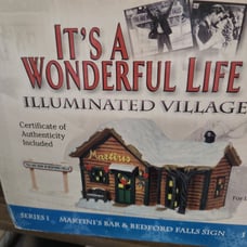 BNIB ENESCO Original Its a Wonderful life Martini's bar
