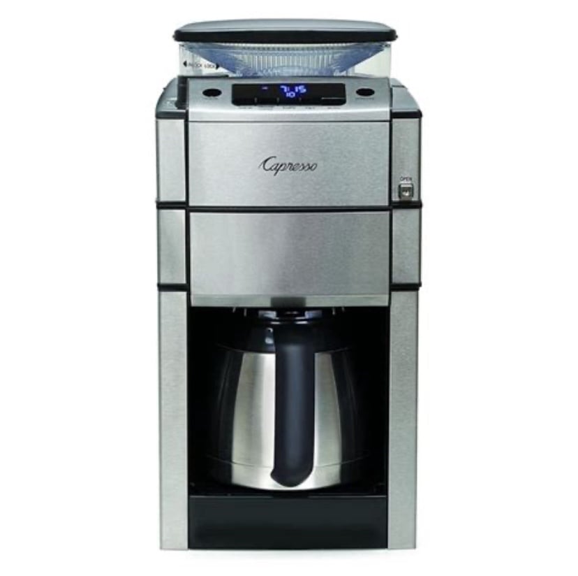 Capresso CoffeeTeam Pro Plus 10-Cup Coffeemaker with Built-in Grinder