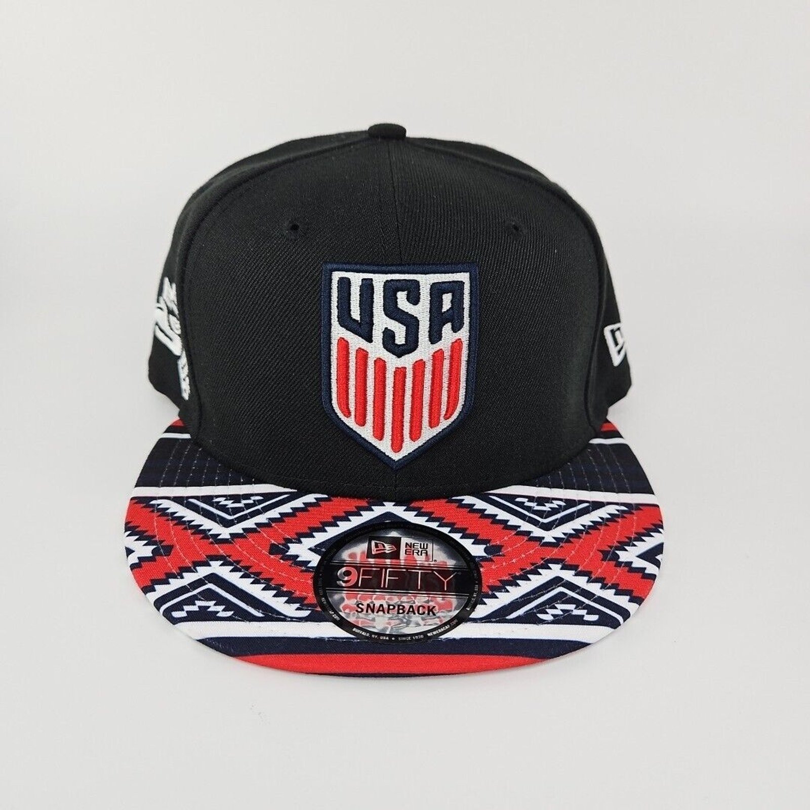 New Era 9Fifty Snapback USA Soccer Team Aztec Brim Hat Cap New!