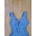 ROBIN PICCONE | Jennie Plunge One-Piece Swimsuit - [size 4, Sky Blue]
