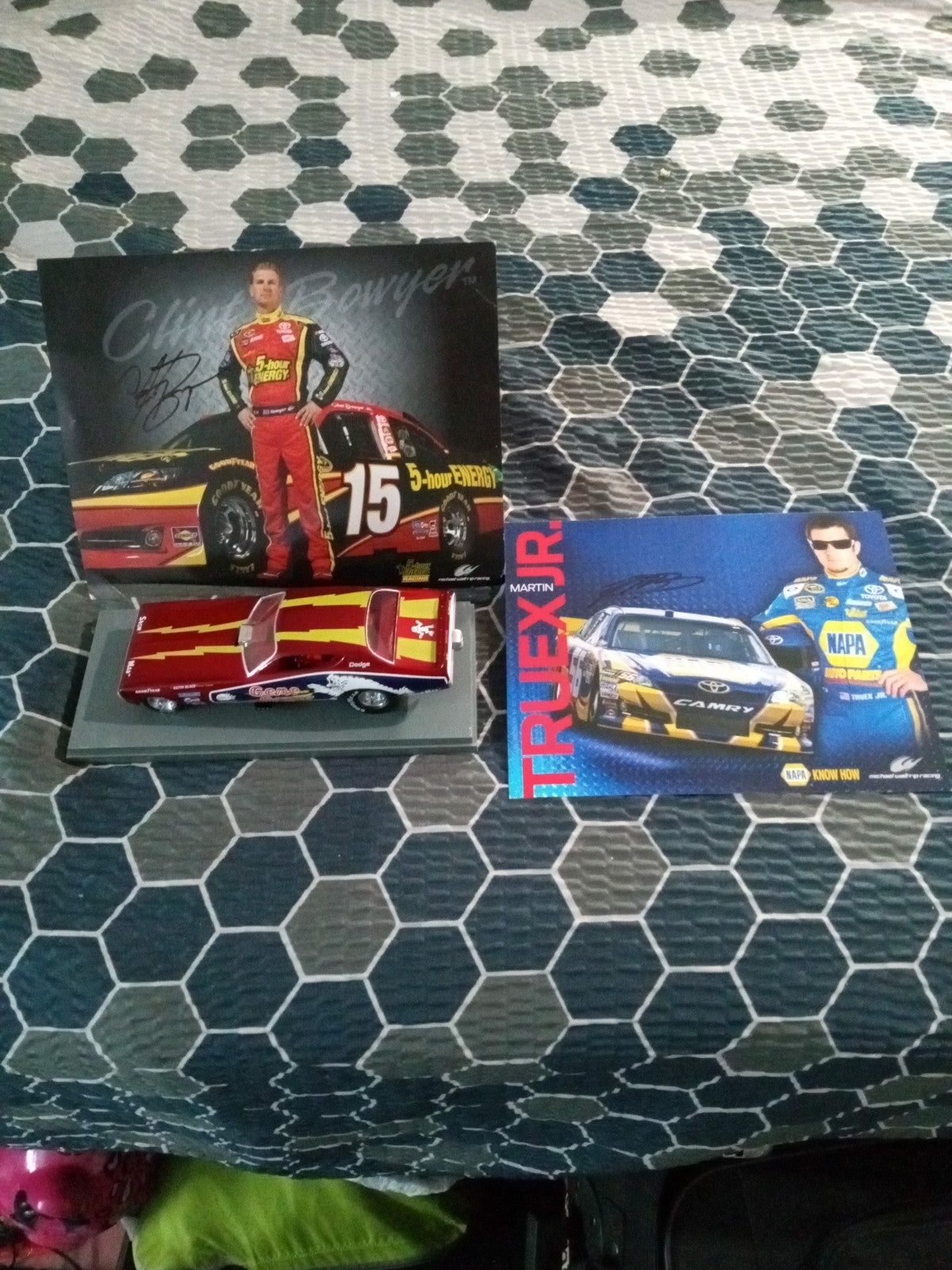 Model car and nascar autographs