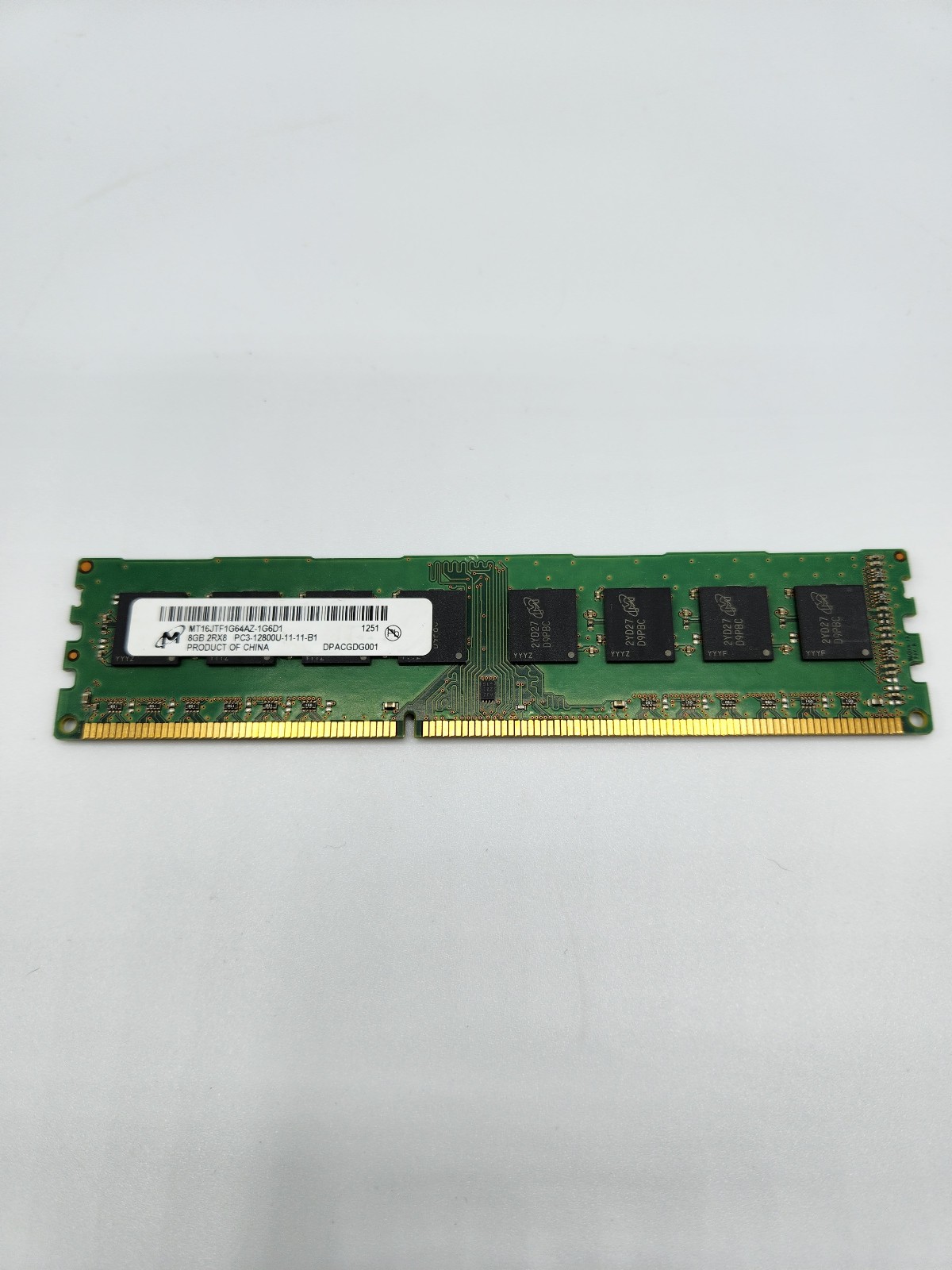 Micron 24gb (x3 8gb) Ram PC3-12800U MT16JTF1G64AZ-1G6D1