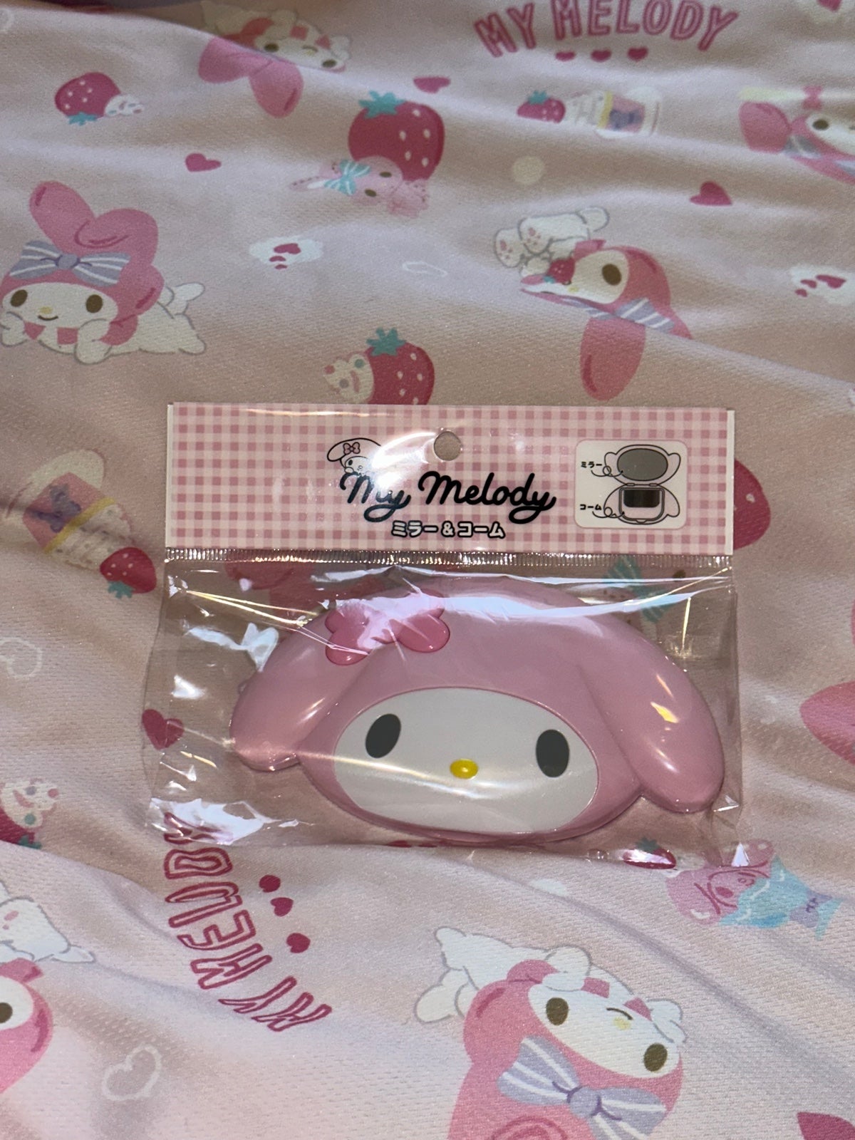 Sanrio Hello Kitty & Friends My Melody Comb & Mirror Cute Kawaii Gift Japan