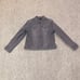 Eddie Bauer Grey Denim Button Up Jacket Red Owl Embroidered Women Size Large