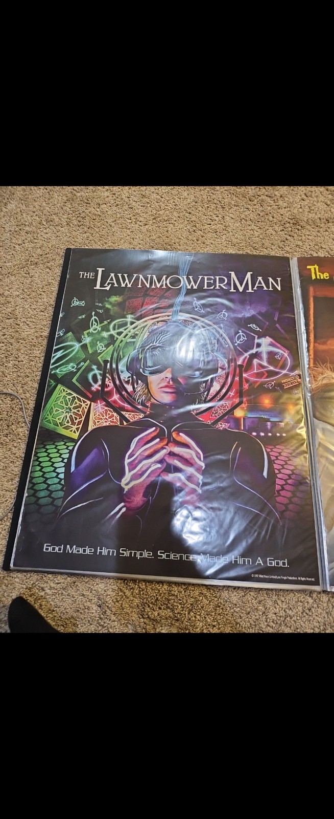 The lawnmower man 18x 24 scream factory poster