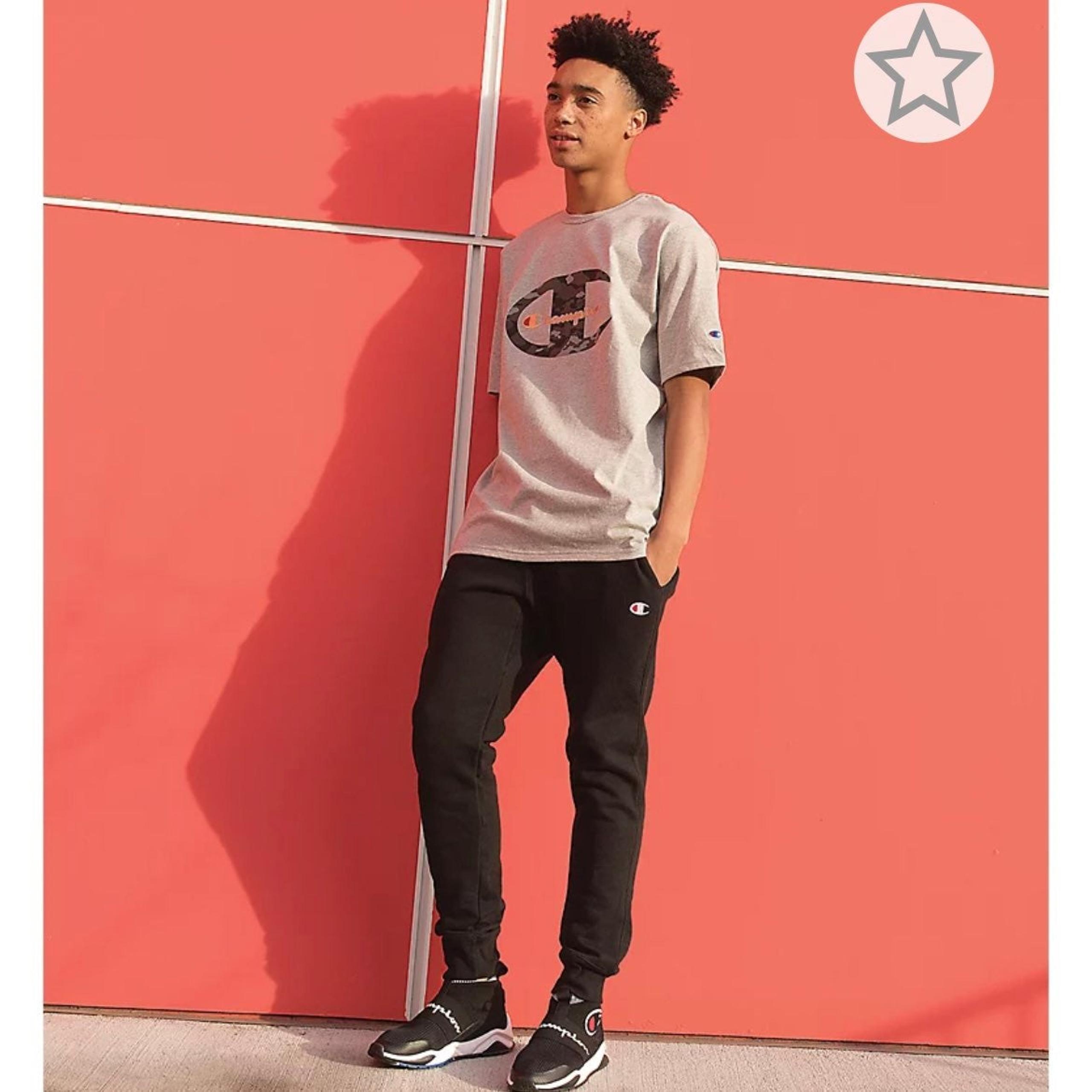 Champion black reverse weave men's jogger sweatpants
