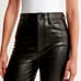 Abercrombie & Fitch 90s Straight Ultra High Rise Curve Love Vegan Leather 33/16S