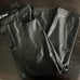 Abercrombie & Fitch 90s Straight Ultra High Rise Curve Love Vegan Leather 33/16S