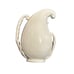 LENOX PORCELAIN CARVED LEAF PITCHER JUG GREEN MARK OLD RARE green stamp, cream