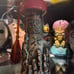 Oakwash Superstition Village Moai mug with coin